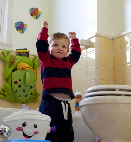 child potty training success